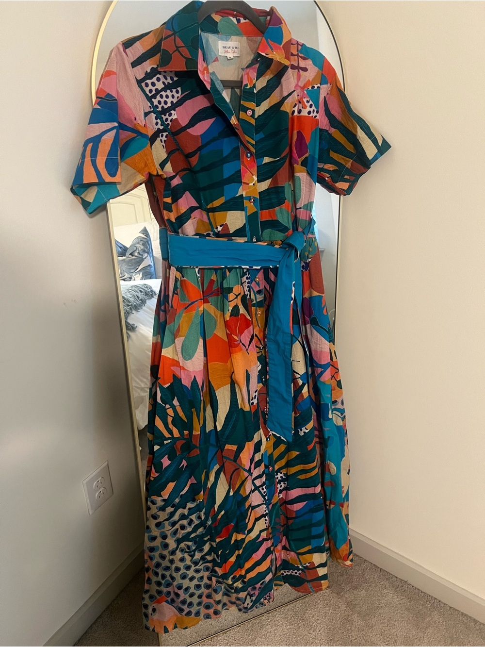 NEVER WORN Beau and Ro Maxi Shirt Dress